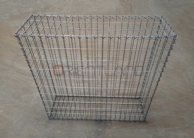 Permeable Steel Mesh Gabion Cages , Retaining Wall Gabion Cages 4.0mm Wire Gauge